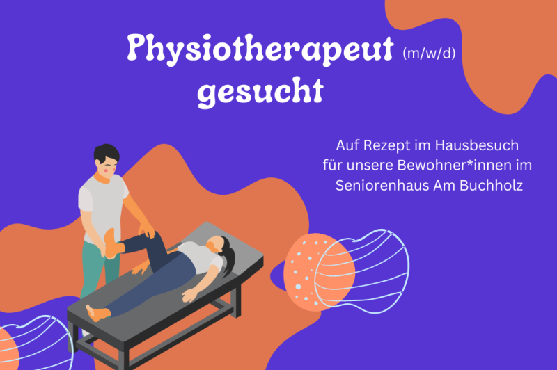 Illustration eines Physiotherapeuten, der eine Behandlung durchführt.