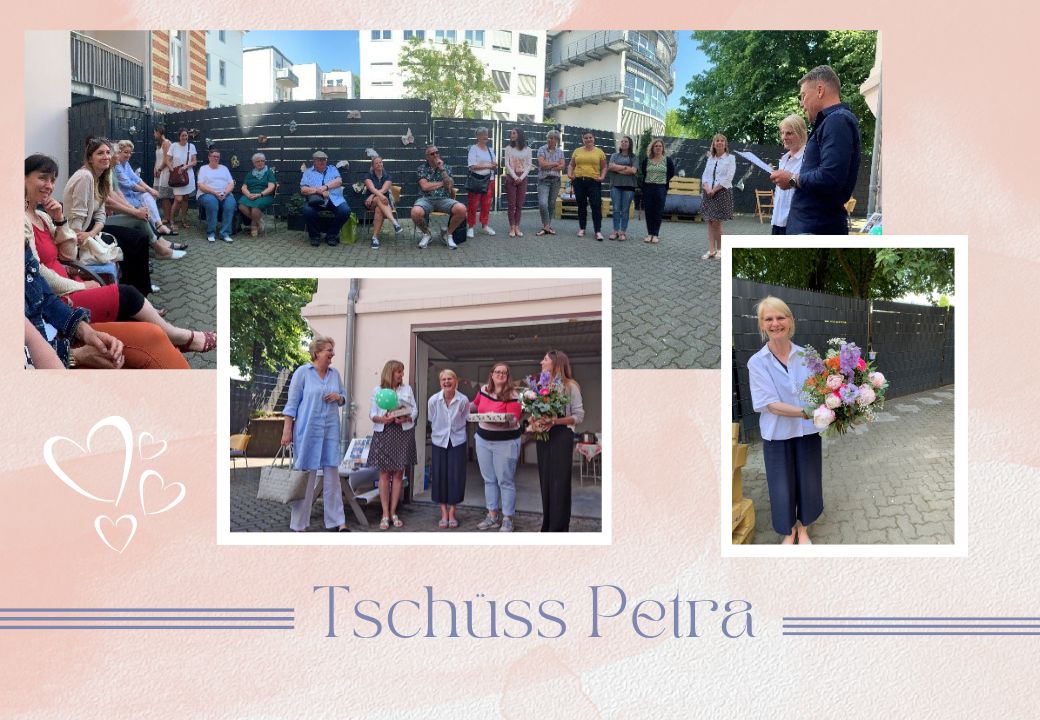 Menschen bei einer Verabschiedungsfeier