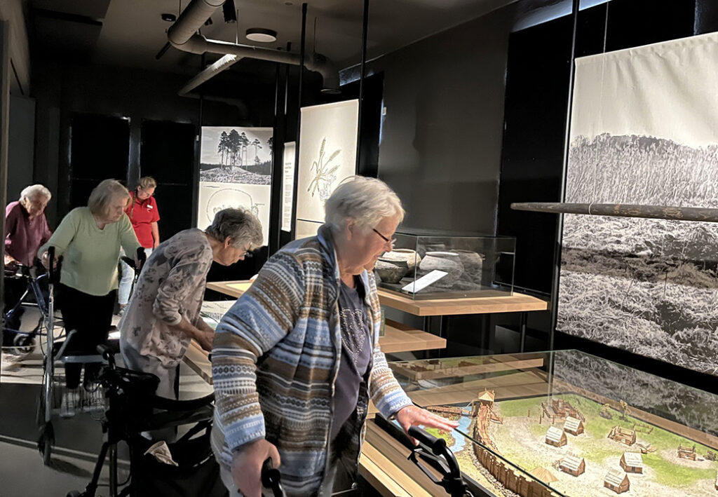Gruppe &auml;lterer Menschen im Museum