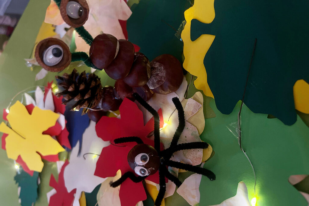 Bastelarbeit aus Naturmaterialien