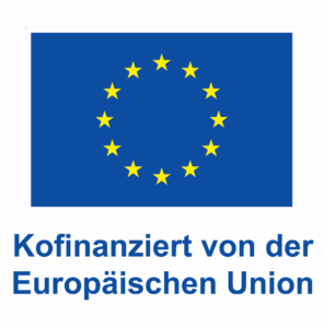 Flagge der Europäischen Union mit Text
